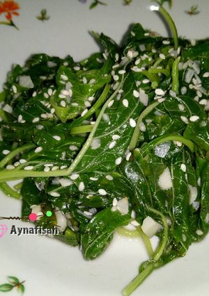Foto resep 🍀 Bayam Wijen ala Korea a.k.a (Sigeumchi Namul)