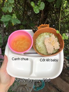 Hình của món Sườn cốt lết baby.
