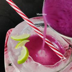 A picture of Indian Blackberry Mojito in Ice Bowl.