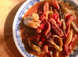 Hình của món Thịt Nạc Kho Dưa Cải.