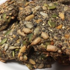 A picture of Vegan Keto Seed Crackers.