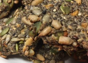 Easiest Way to Prepare Tasty Vegan Keto Seed Crackers