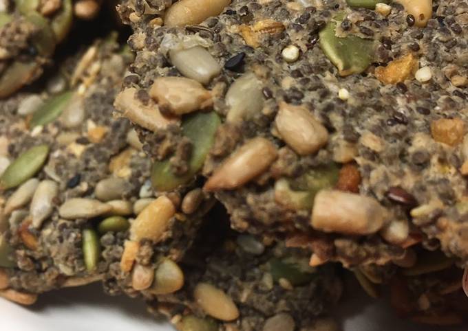 vegan keto seed crackers recipe main photo