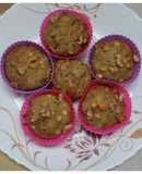 Banana-Walnut Muffins (Eggless)