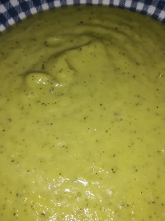 Una foto de Crema de calabacínes verdes