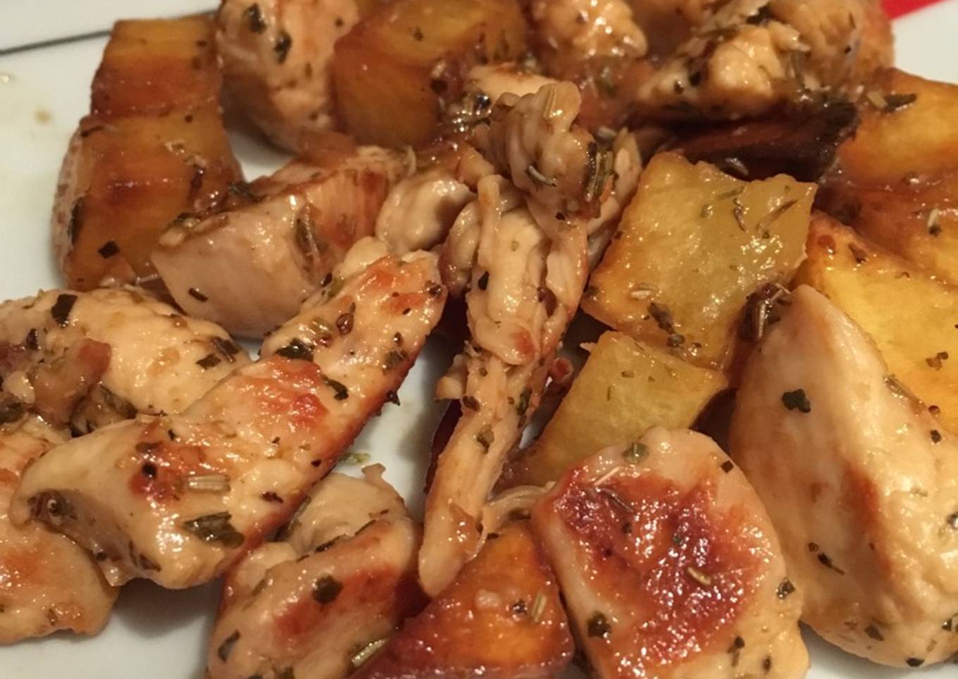 Tacos de pechuga a las hierbas provenzales