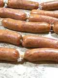 Chorizos de cerdo caseros frescos