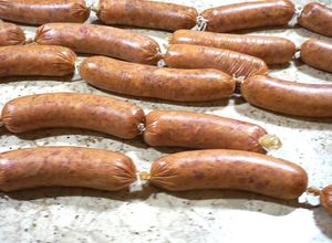 Una foto de Chorizos de cerdo caseros frescos
