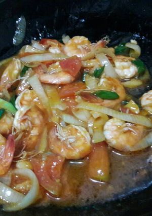 Foto resep Udang saus padang