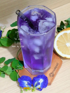 Foto resep Es "Teh bunga telang"