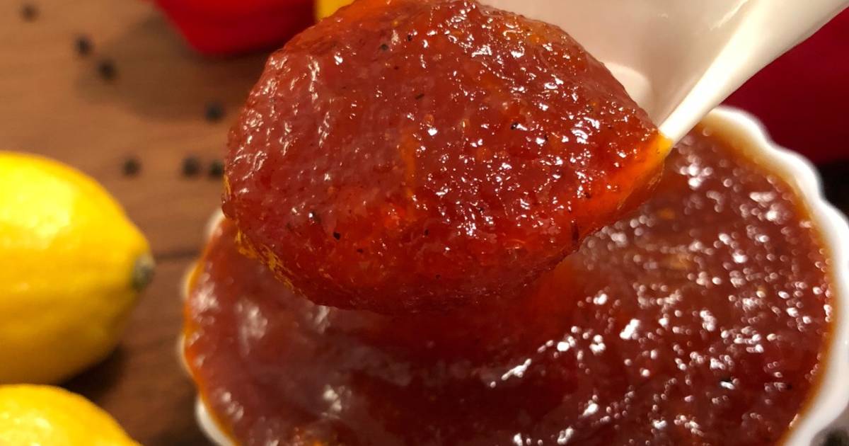 Roasted Capsicum or Bell Pepper Marmalade Sweet & Spicy Vegetable