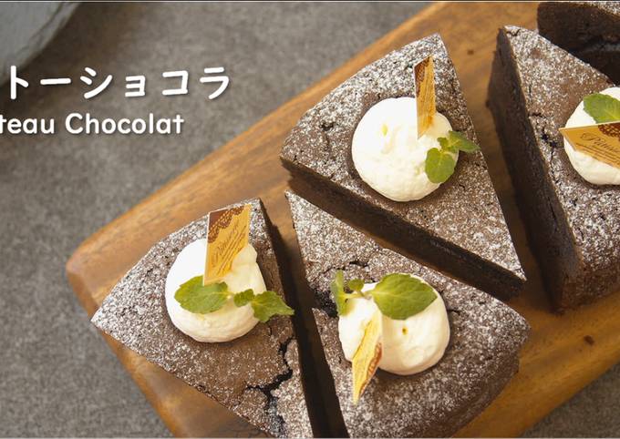 Gateau Chocolat (Bittersweet Chocolate Cake)【Recipe Video】