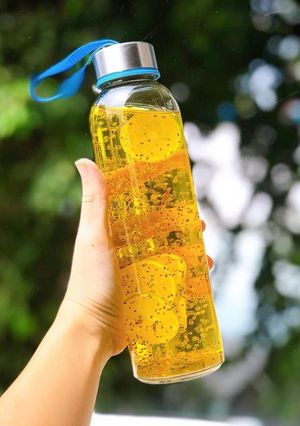 Hình của món Nhuỵ Hoa Nghệ Tây Ngâm Mật Ong.