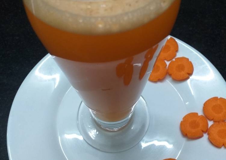 Simple Way to Prepare Super Quick Homemade Immune Booster Orange Carrot Juice