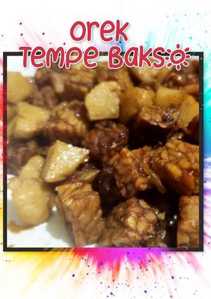 Foto resep Orek Tempe Bakso