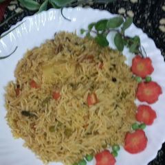 A picture of Veg biryani.