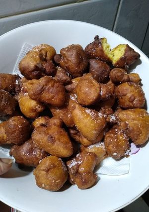 Una foto de Buñuelos Dulces de Banana y manzana