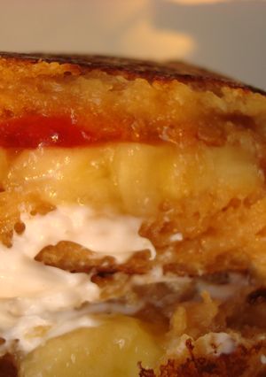 A picture of PBJ Stuffed French Toast.