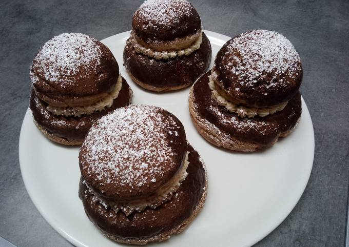 Recette Délicieux Religieuses au chocolat