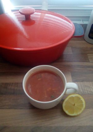 A picture of 🍅Tomato soup with chickpeas (vegetarian)🍅.