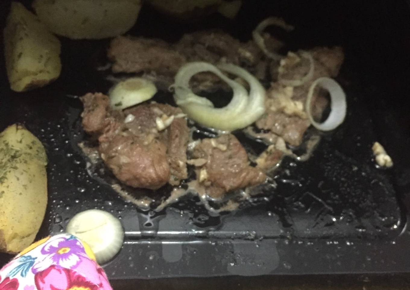 Beef steak oven