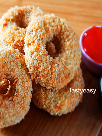 Resep Resep Donat Ayam Crispy Gurih Banget Dengan Saus Keju | Chicken Donuts Irit Anti Gagal