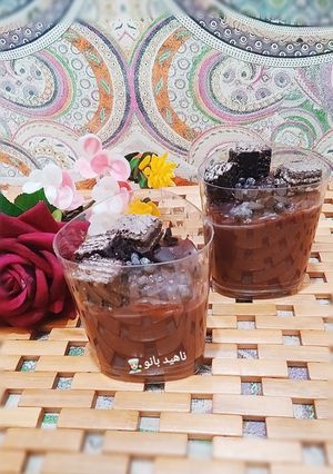 عکسی از دستور پودینگ شکلاتی🍮