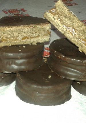 Una foto de Alfajores de chocolate