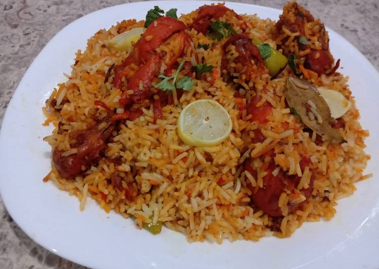 Simple Way to Prepare Favorite Bbq Chicken tikka baryani