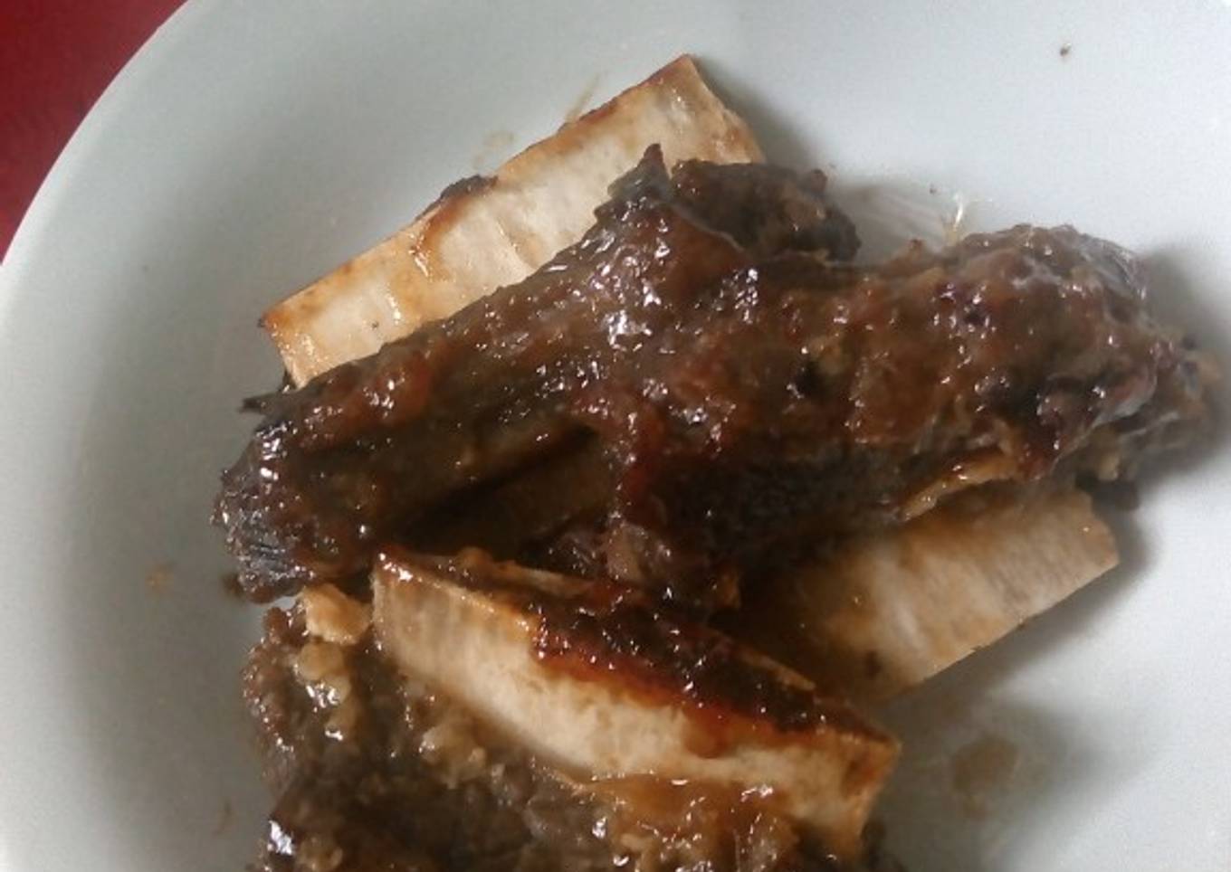 Iga bakar panggang madu teflon grill