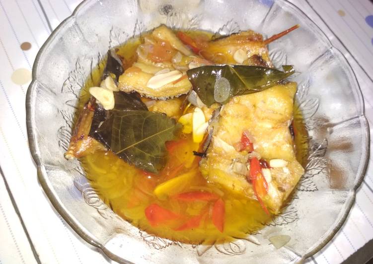 Tumis gabus kering guri guri nyoi
