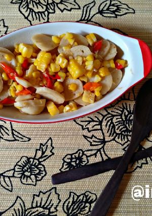 Foto resep Tumis Bakso Jagung Manis