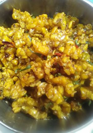 Foto resep Kering tempe simple pedas manis