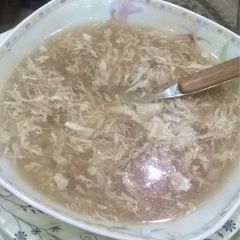 A picture of Chicken corn soup.