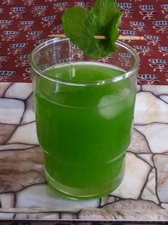 કાચી કેરી અને ફુદીનાનું શરબત (Kachi Keri Pudina Sharbat Recipe In Gujarati) રેસીપી મુખ્ય ફોટો