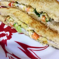 Vegetables egg sandwich A picture of Vegetables egg sandwich.