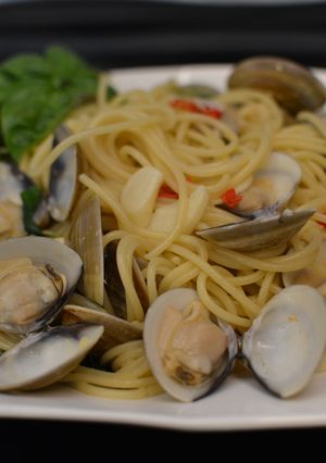 白酒蛤蠣義大利麵 的食譜成品照片