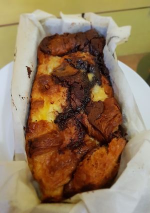 Foto resep Croissant pudding nutella