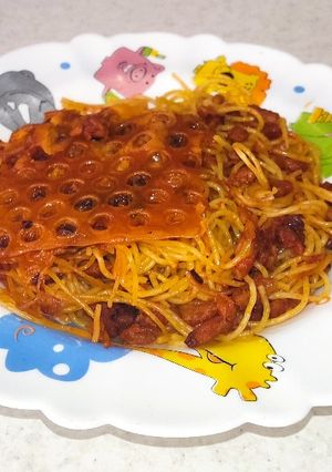 عکسی از دستور ماکارونی ساده