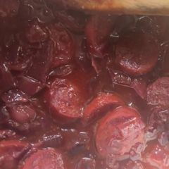 A picture of Chorizo in Red Wine with Chili.