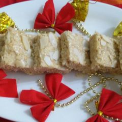 A picture of Til suji almond barfi.