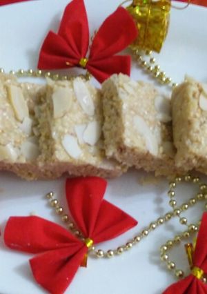 A picture of Til suji almond barfi.