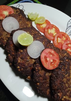 A picture of Peshawari Chapli Kebabs.