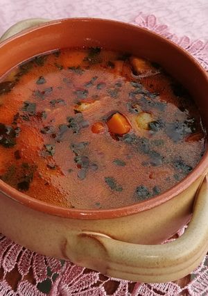 Zöldséges krumplileves recept fotója