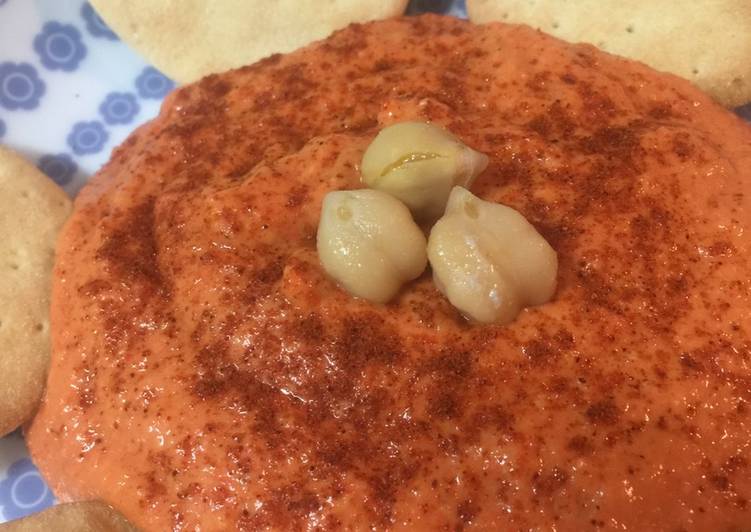 Hummus con pimiento rojo Thermomix