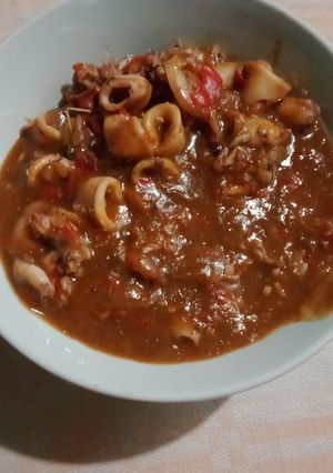 Foto resep Cumi saos padang