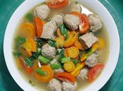 Gambar sop baso sapi