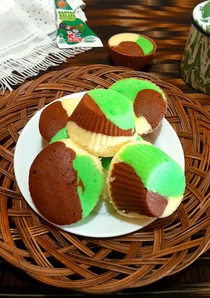 Foto resep Bolu santan mocca pandan🍂