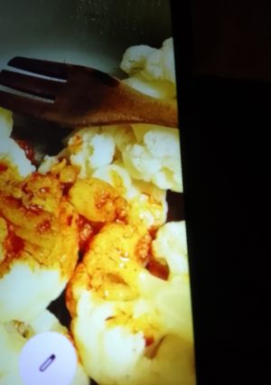 Una foto de Coliflor al ajillo