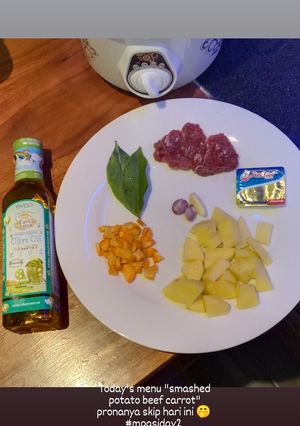 Foto resep Mashed potato beef carrot #mpasi 6m day 2